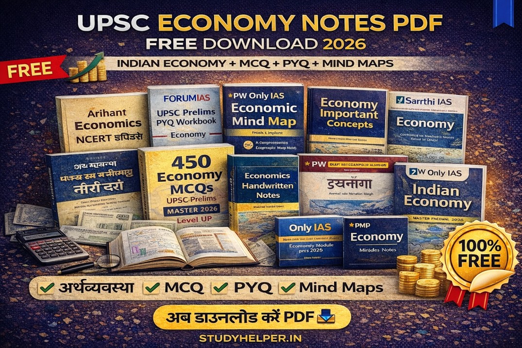 UPSC Economy Notes PDF Free Download 2026 | PYQ + Mind Maps