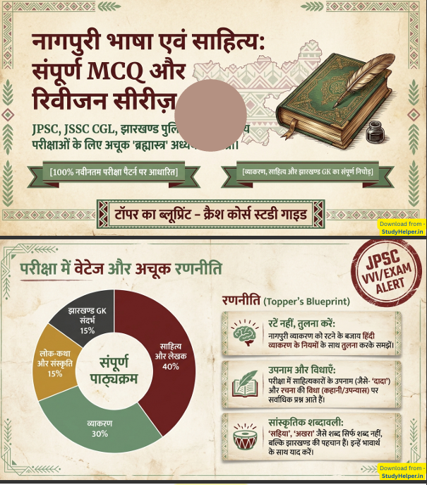 Nagpuri Bhasha & Sahitya PDF Notes + 100 MCQ Question Bank - Image 4