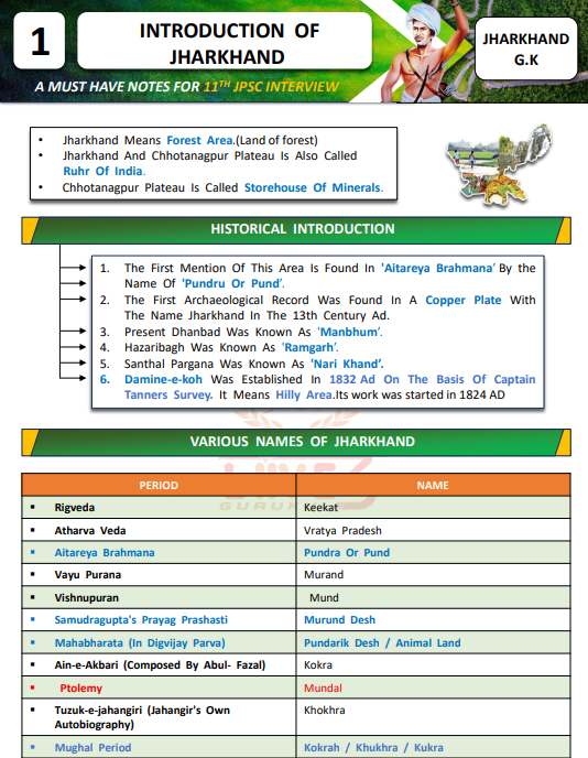 Jharkhand GK PDF Notes | JPSC & JSSC GK | English - Image 2